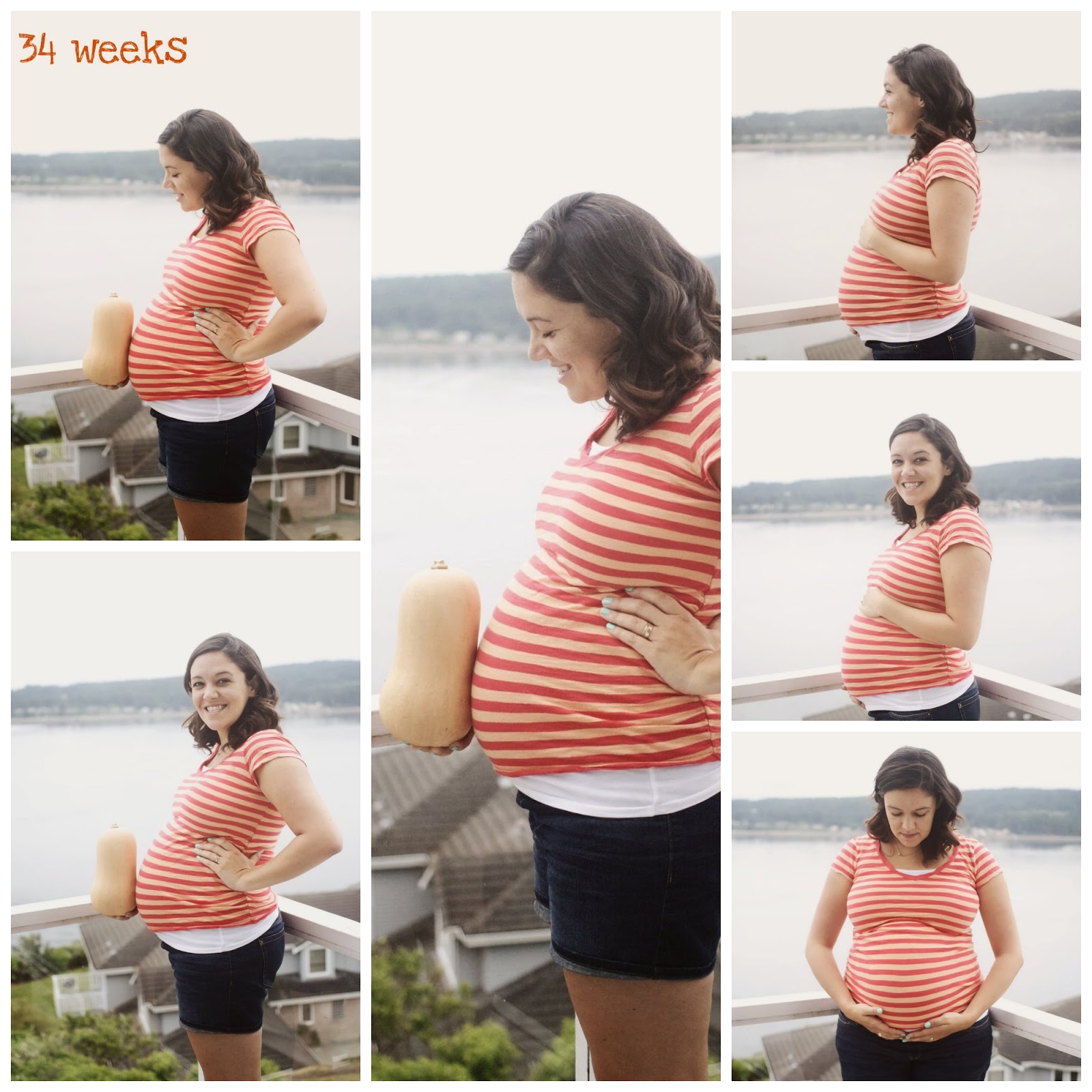 34 weeks a post from a different coast butternut squash size