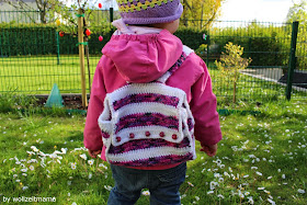 Rucksack häkeln für Kinder, Anleitung Mini-Rucksack kostenlos