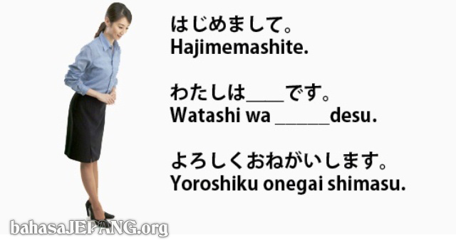 Contoh Perkenalan Diri Bahasa Jepang