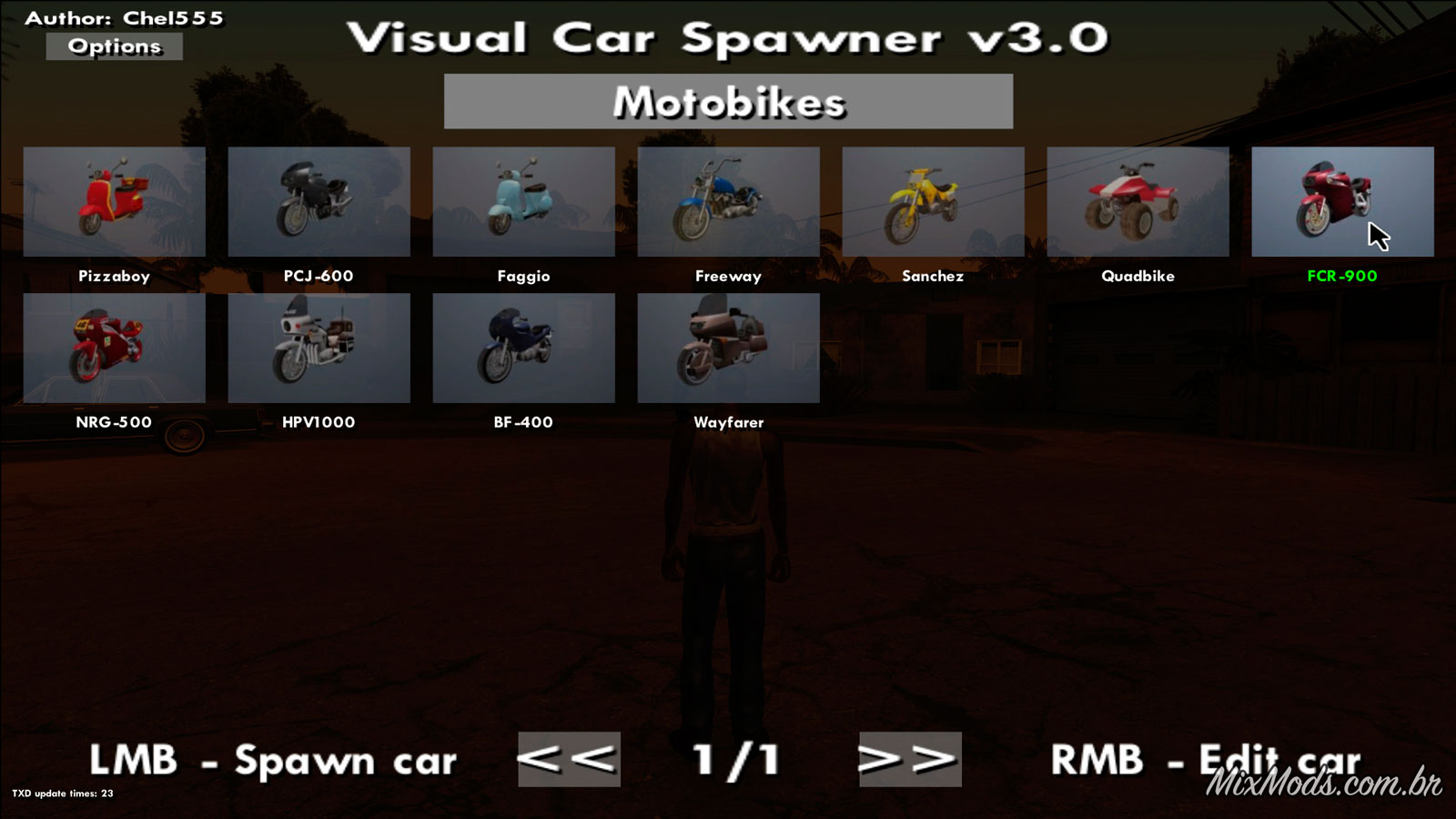 GTA SA - Mod Vehicle Spawner Premium (Mod que faz aparecer carros