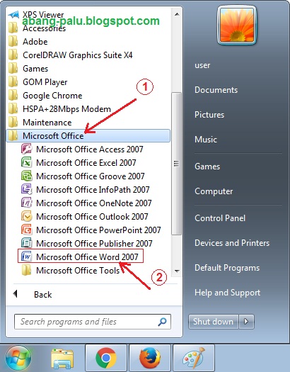 Cara Membuka Microsoft Word Beserta Gambarnya Di Komputer ...