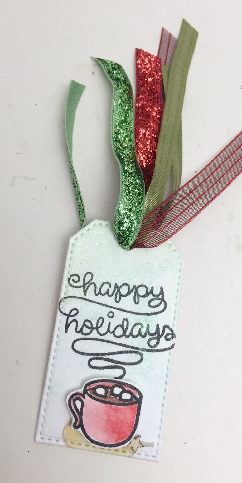 Homemade Cards by Erin with heartfelt sympathy and hot cocoa tag.