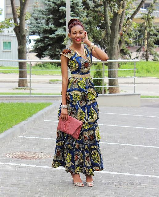 long ankara dress, african dress, nigerian fashion blogger