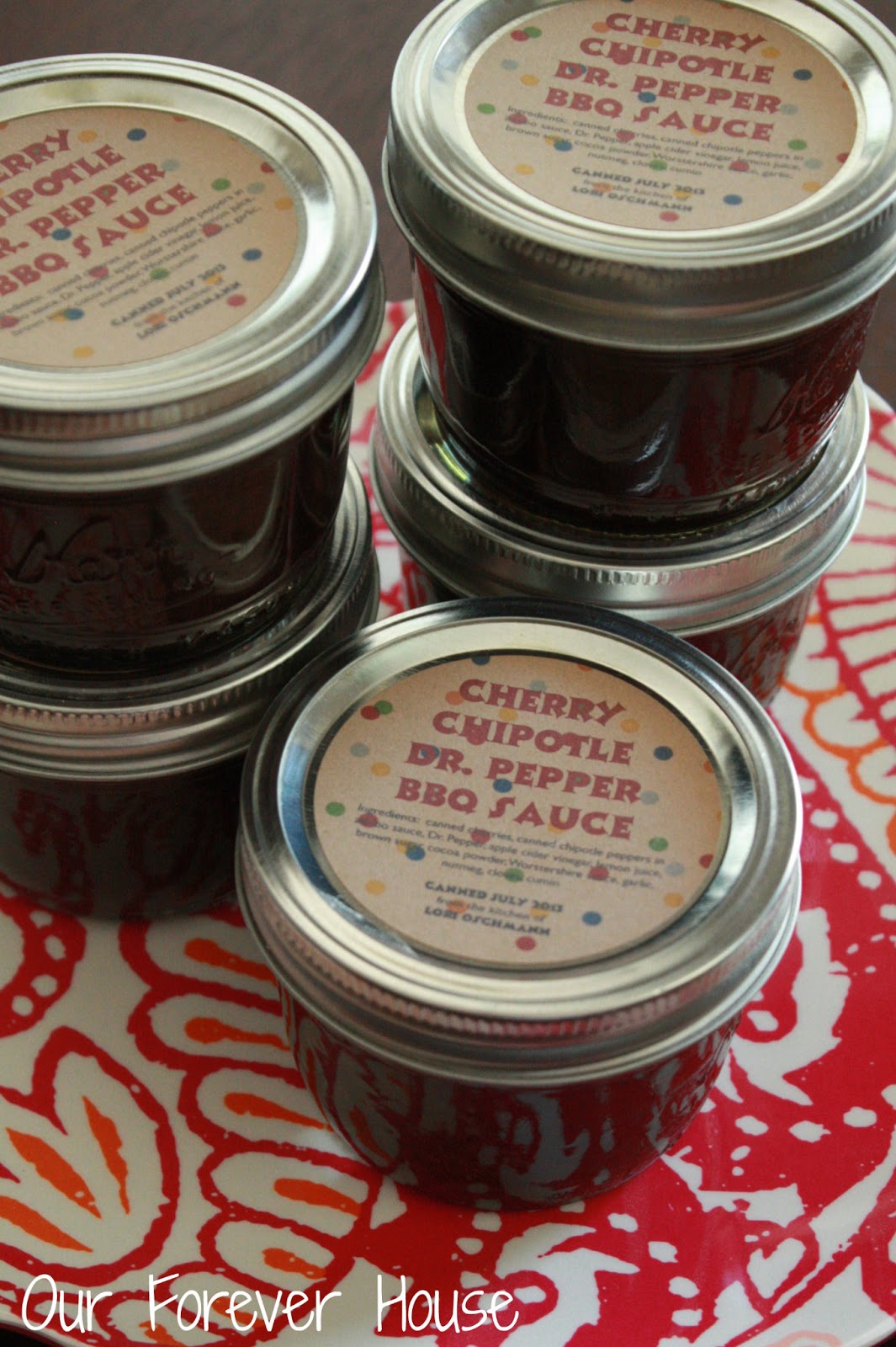 Our Forever House Cherry Chipotle Dr. Pepper BBQ Sauce