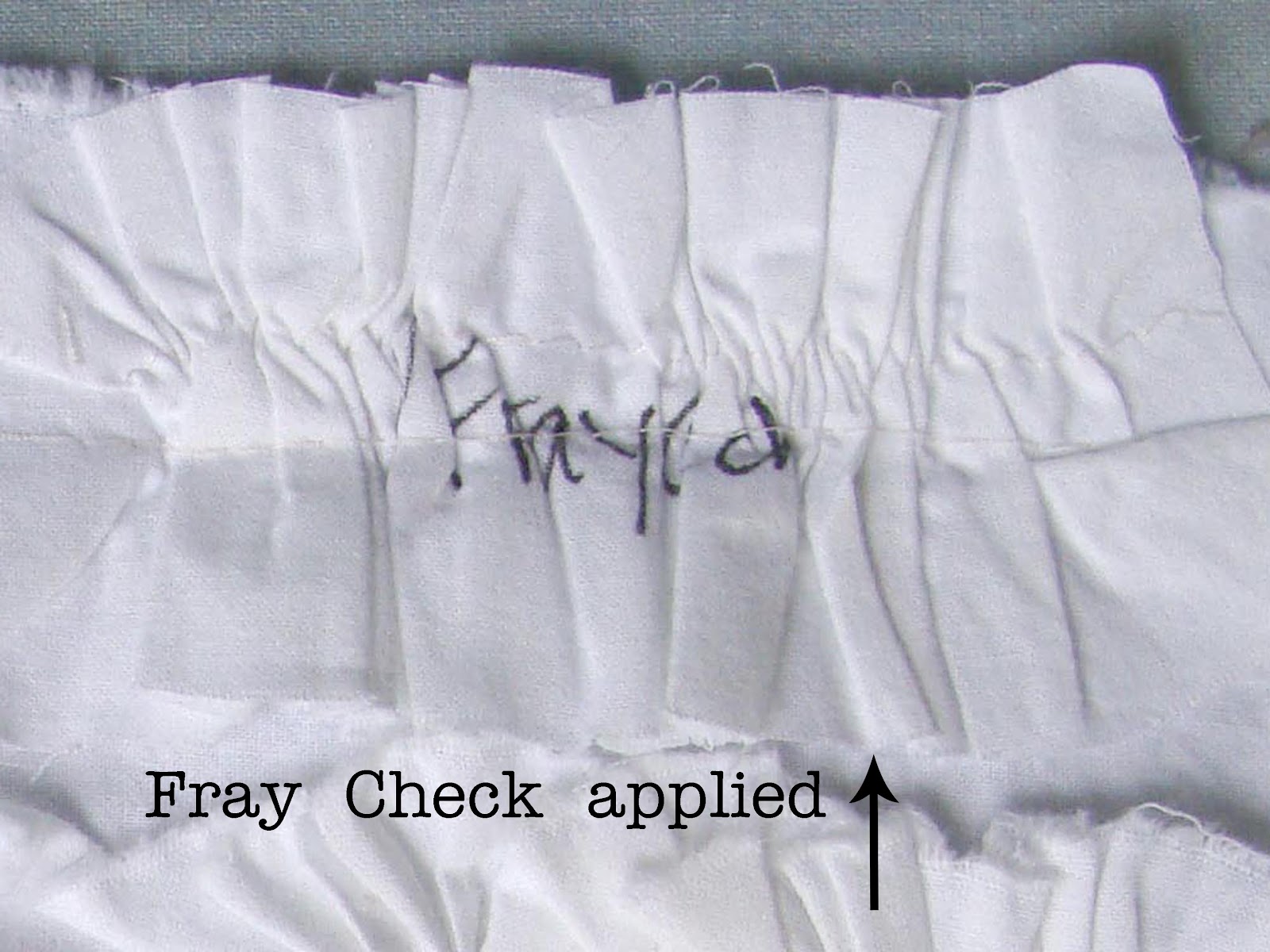 Shannon Sews: Does Fray Check Work? Fray Check Test + washing cotton ruffles