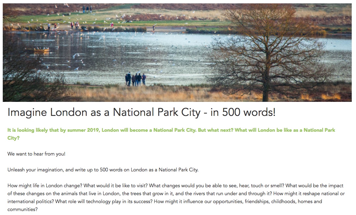 Livinggeography London National Park City A 500 Word