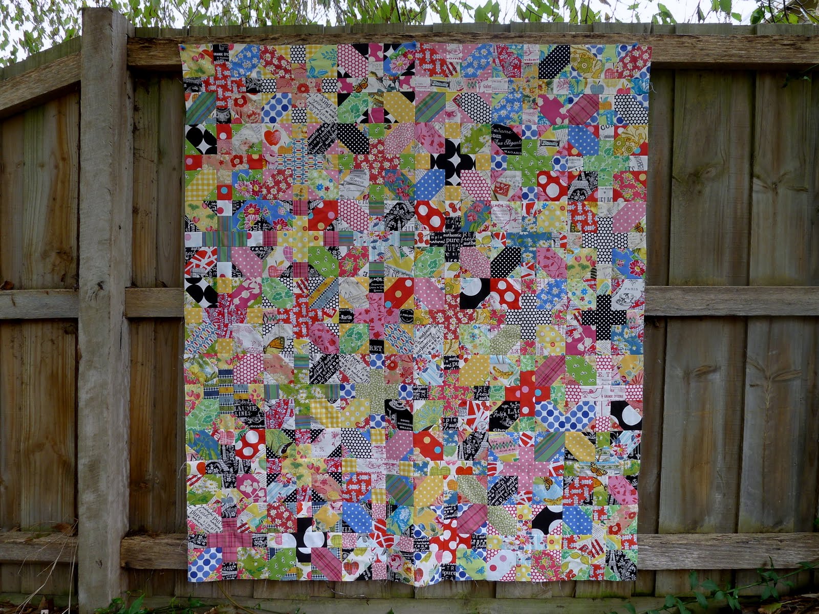Cabbage Quilts Japanese x and + Quilt Top