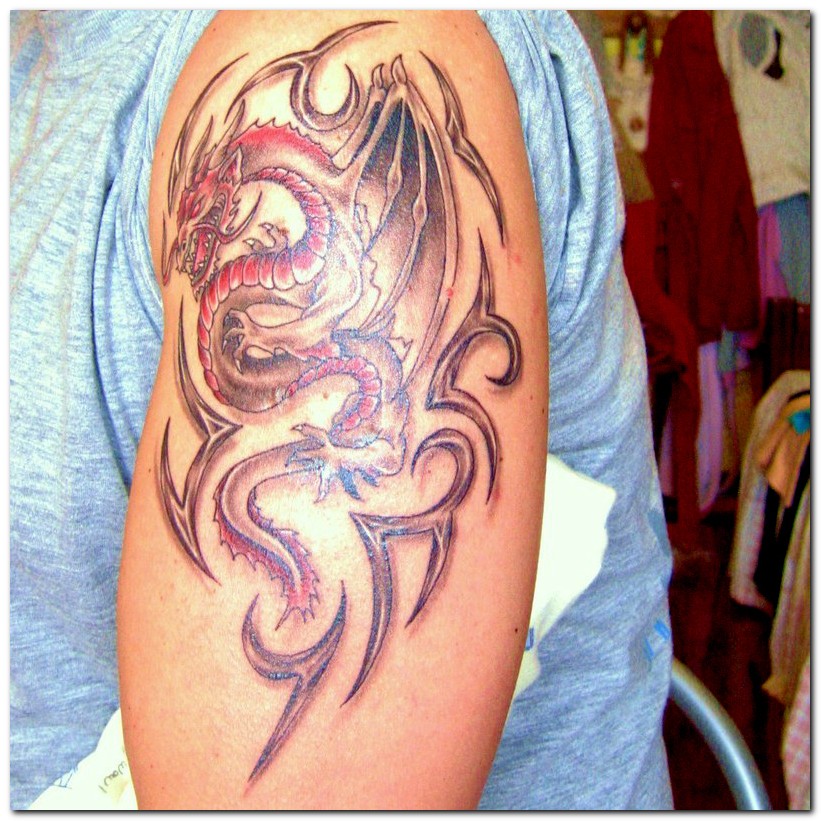 Dragon Tattoo Arm Design Tattoo Dragon Tattoos Designs Men