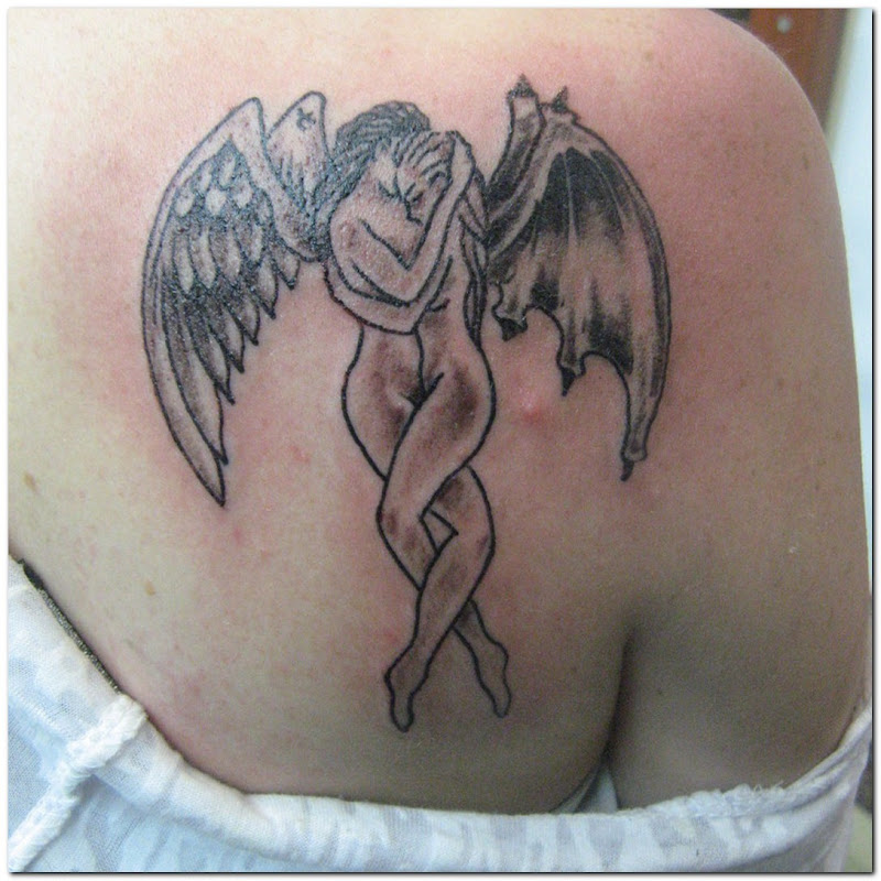 Attractive Angel Tattoos Design For Guys and Girls title=