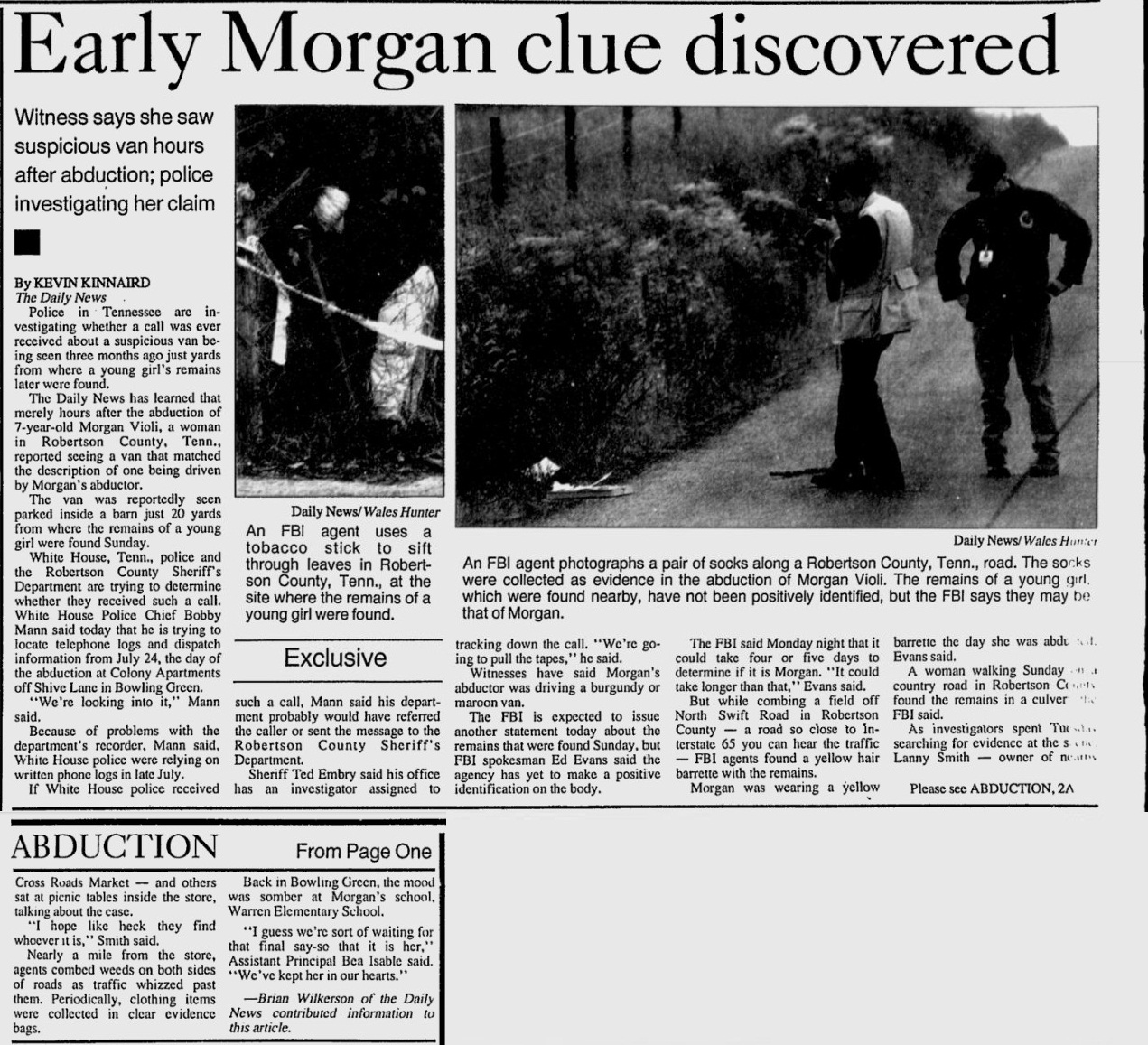 Cold Cases Hard Copy The Abduction and Murder of Morgan Violi