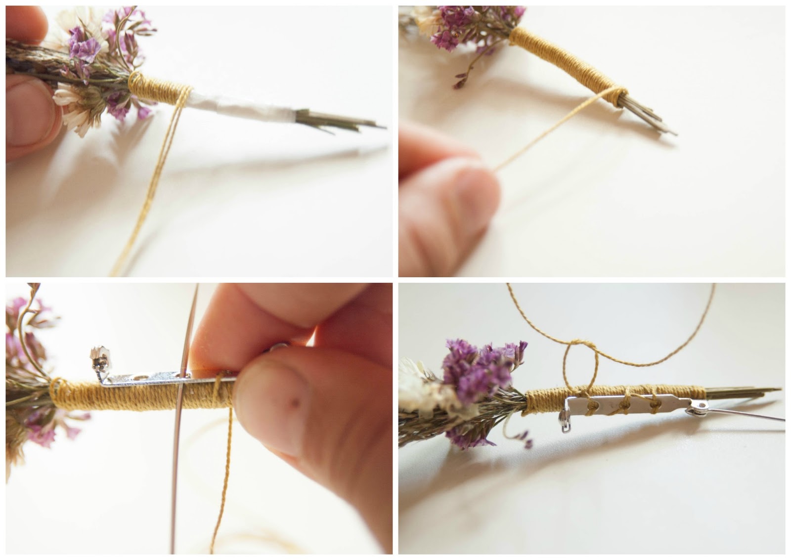 darabil DIY dry flower brooch