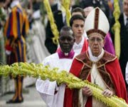 Pope Francis Pope celebrates Palm Sunday Mass in Saint Peter’s Square