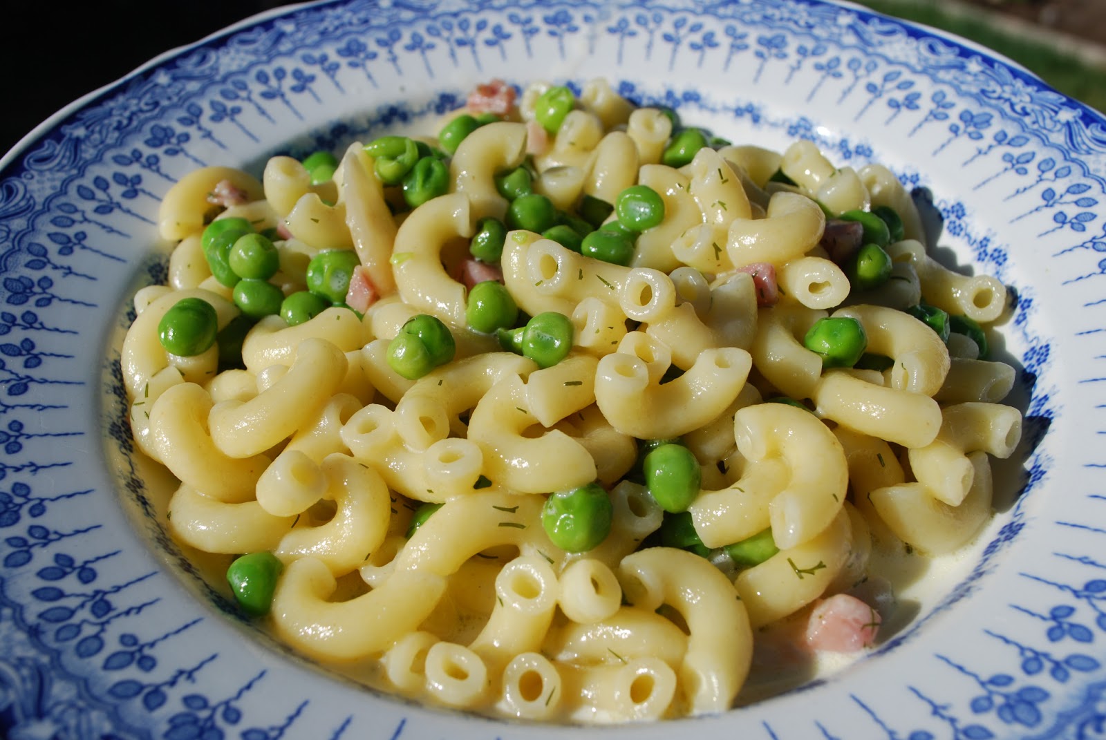 Pie Crust Cookies Pasta Shells with Peas and Ham