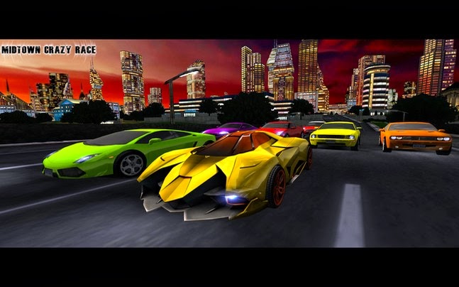 MIDTOWN CRAZY RACE PRO android game apk - Screenshoot