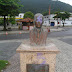 Estátua de Astério Alves de Mendonça é pinchada