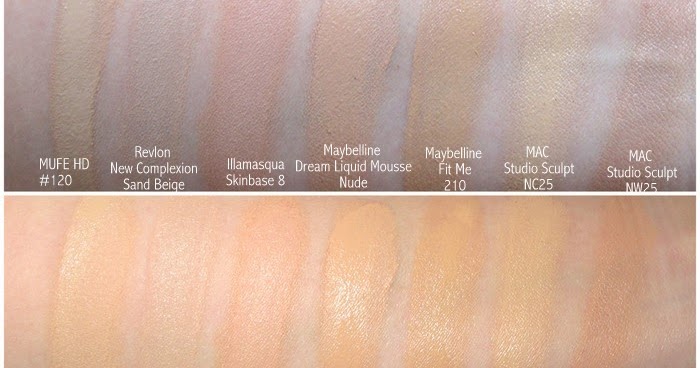 Illamasqua Skin Base Comparison Chart