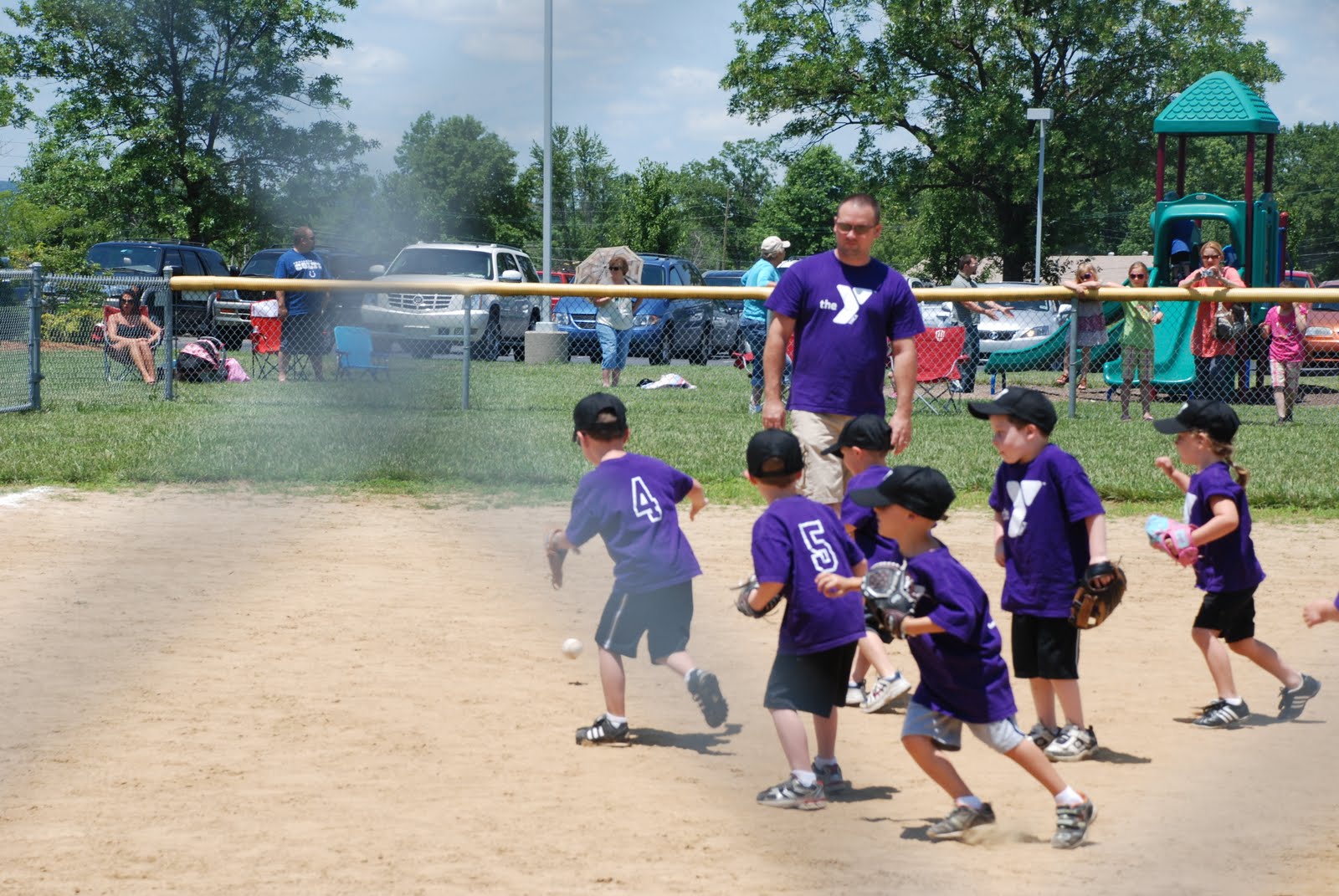 The Noble Family Last Tee ball game
