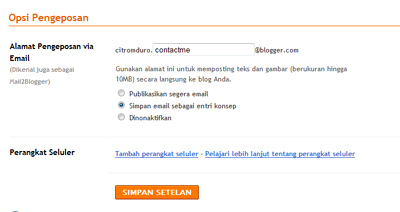 pengeposan opsi email by citromduro