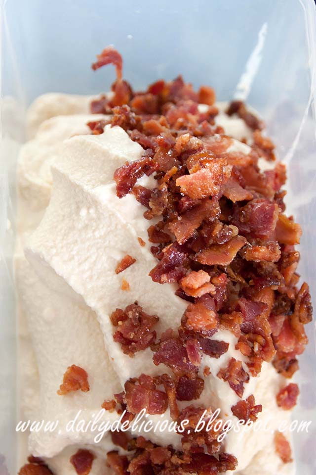 dailydelicious Candied Bacon Maple Ice Cream