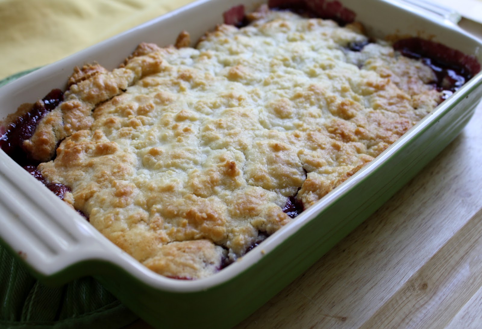Chocolate Therapy Blackberry Cobbler with Biscuit Topping