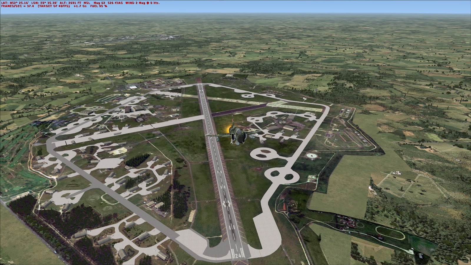 MS Flight Simulator X Lakenheath Airbase EGUL