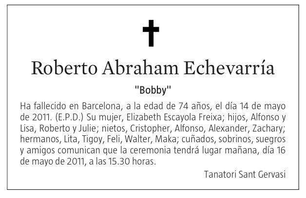 Bobby Abraham, descanse en paz - Roser Amills, escritora mallorquina