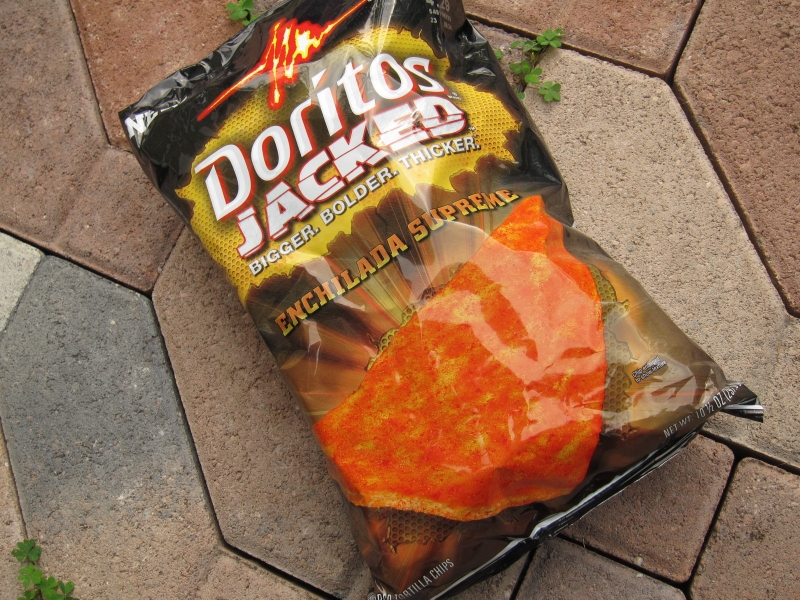 Review Frito Lay Enchilada Supreme Doritos Jacked Brand Eating