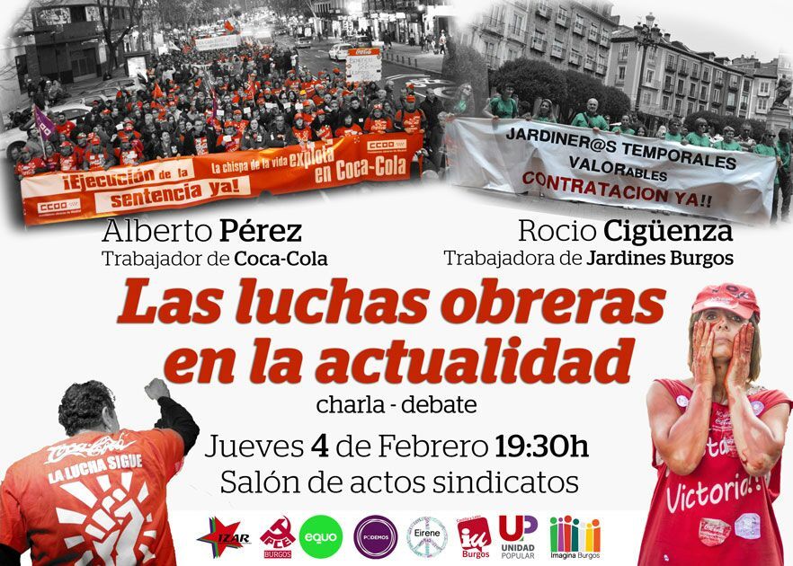 IZARBurgos Acto sobre la actualidad de la lucha obrera