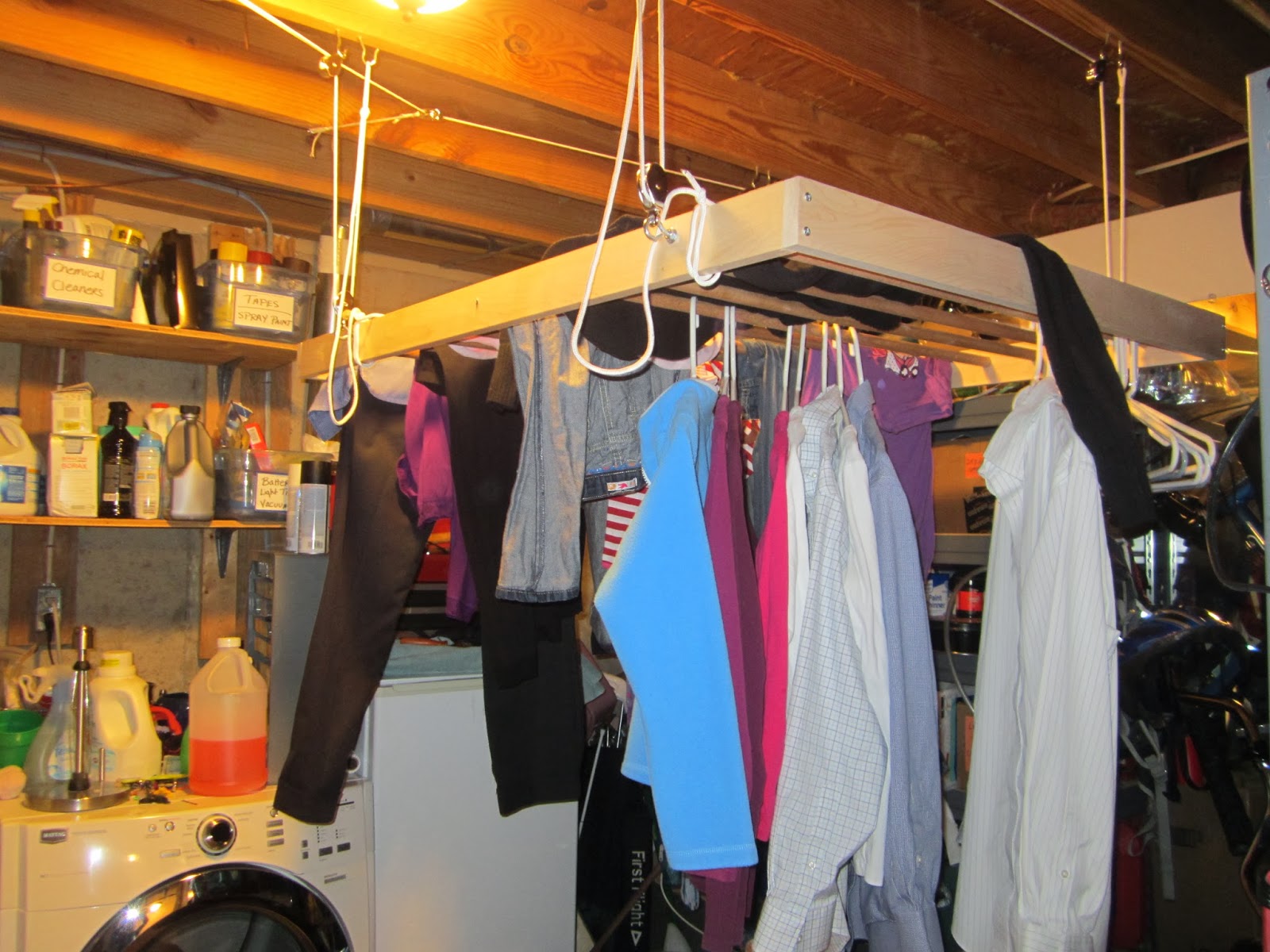 Feeding Our Lives, LLC The Perfect Drying Rack...and it's on a Pulley!