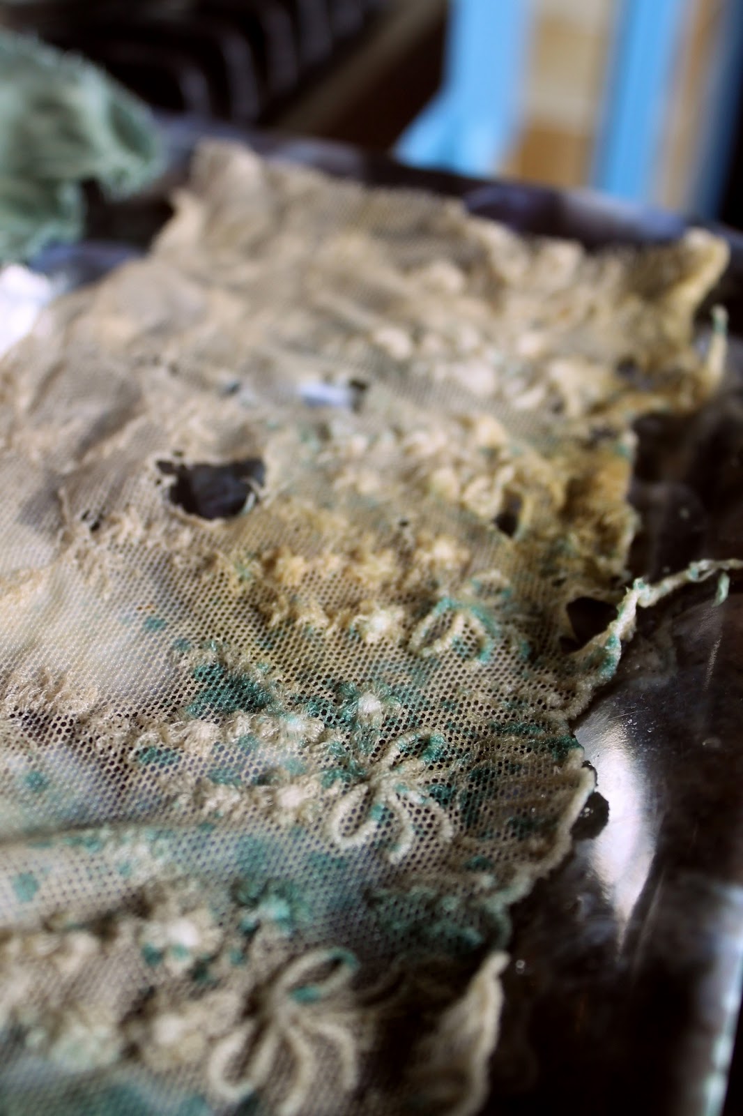 Rachael Fraser Fabric Distressing