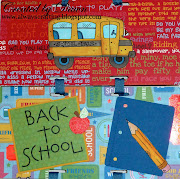 I used the school bus image from the stamping boutique, design papers from . (closeup)