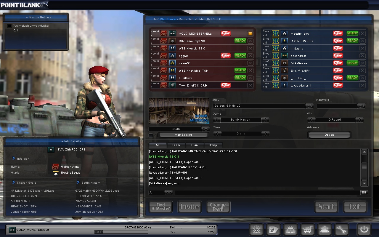 Golden Army Clan PB Gambar GA