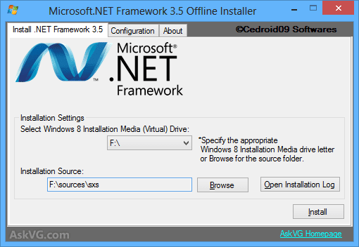 Gratis Net Framework 3.5 Windows 8 Offline