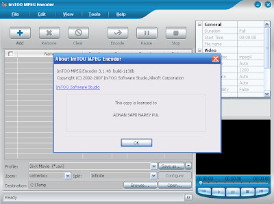ImTOO MPEG Encoder 3.48