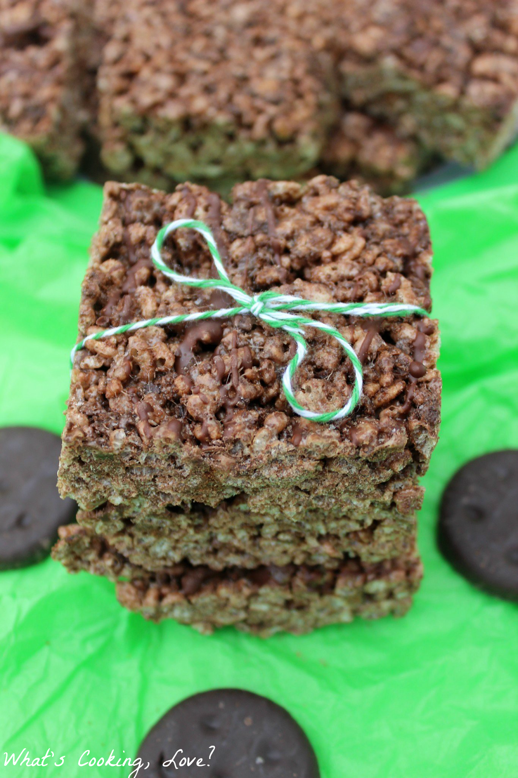 Thin Mint Rice Krispie Treats Whats Cooking Love?