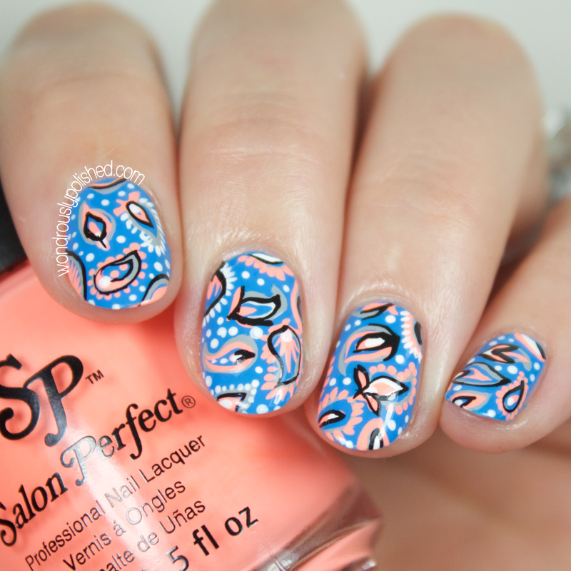 Wondrously Polished The Digital Dozen does Neon Day 4 Paisley