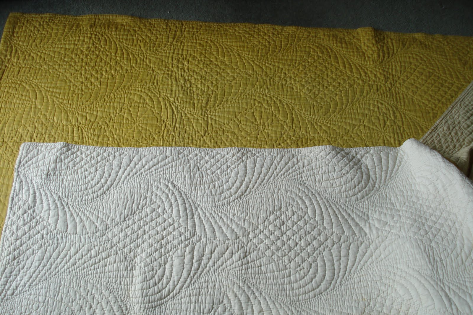 Welsh Quilts Yellow Weardale Quilt