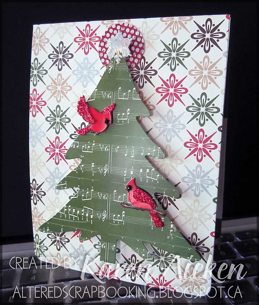 Altered Scrapbooking Merry Christmas Kit Card 4 (Christmas Tree)