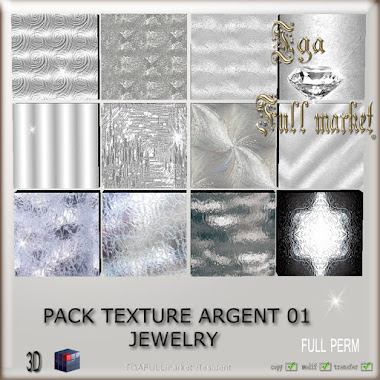 PACK TEXTURE ARGENT 01 JEWELRY