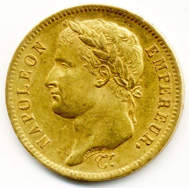 France Napoleon 1st Gold Coin 40 Francs of 1811World Banknotes & Coins