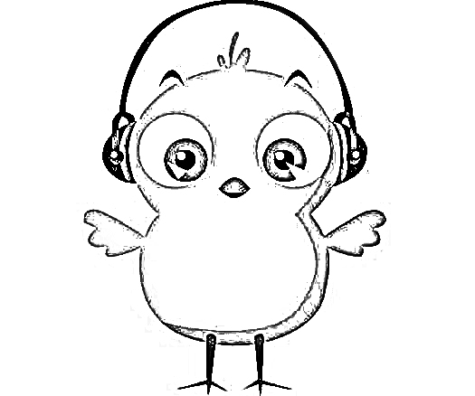 Pulcino pio coloring pages - the little chick cheep coloring pages