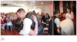 Sparkly Red Black Wedding at The Bedford Columns