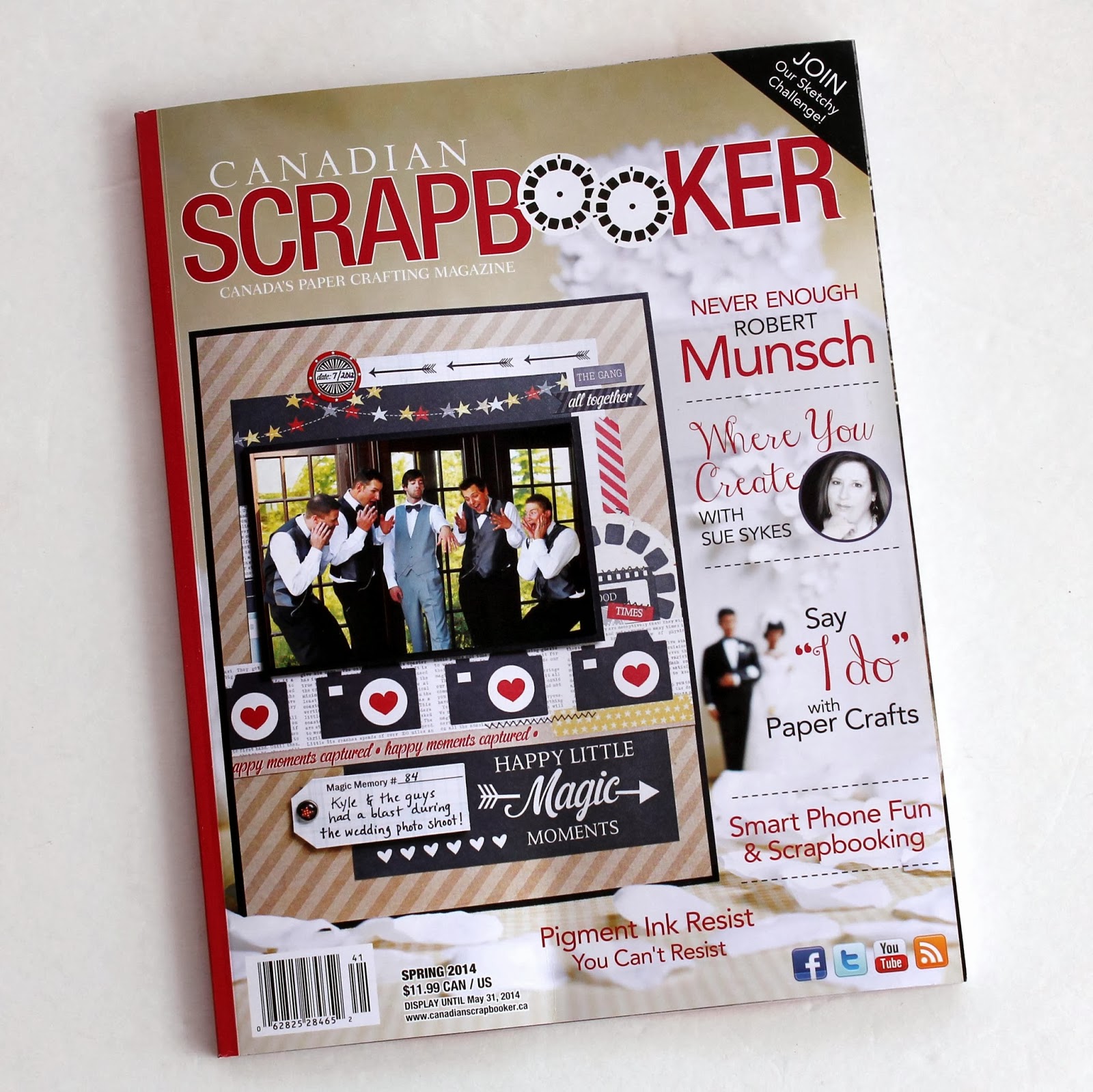Scrappy Chick Designs Canadian Scrapbooker Spring 2014