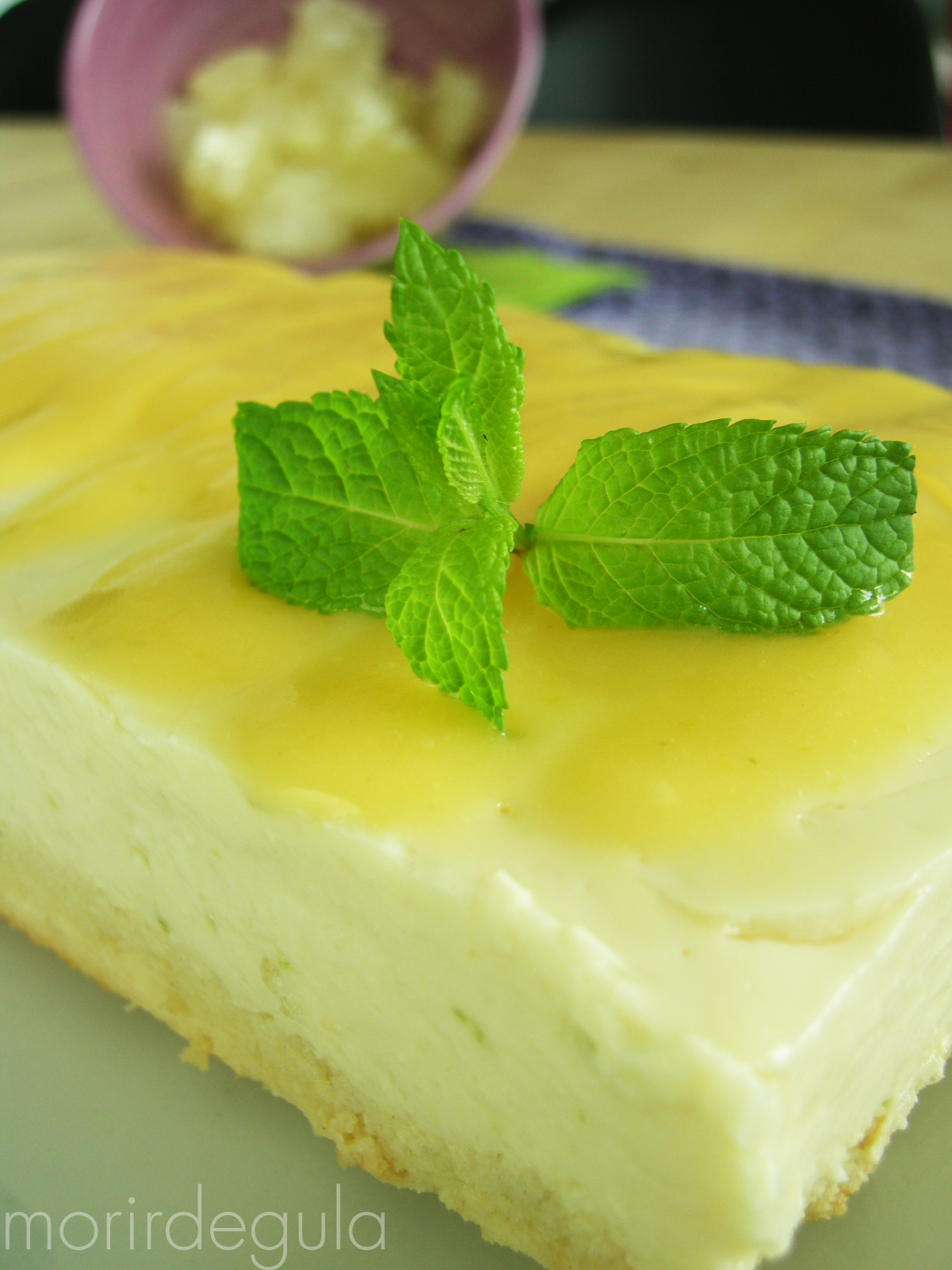 Tarta De Limon Con Cuajada Royal Morir de Gula: Pastel Frío de Cuajada y Limón