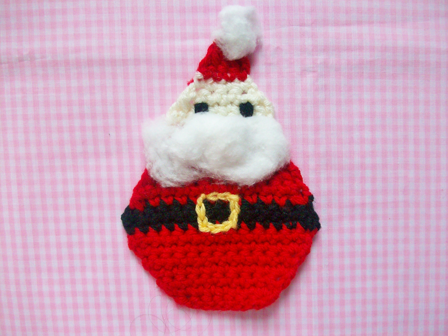 MooeyAndFriends: Santa Coaster Crochet Pattern ? 12 Days ...
