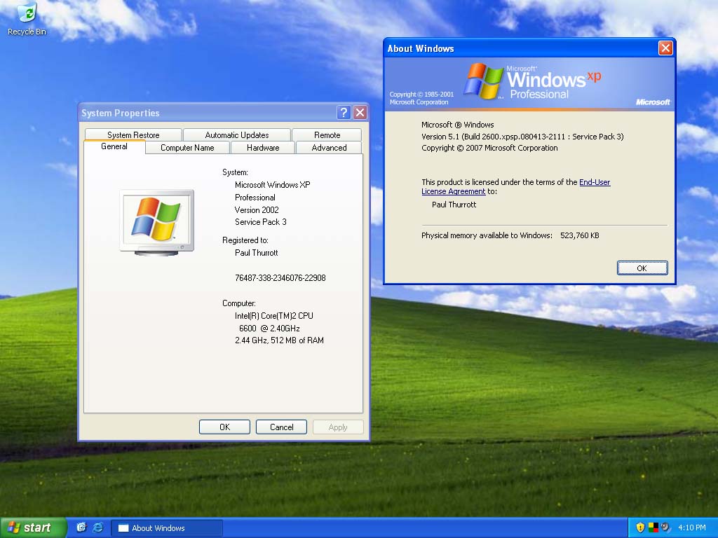 Microsoft Updates For Windows Xp Professional