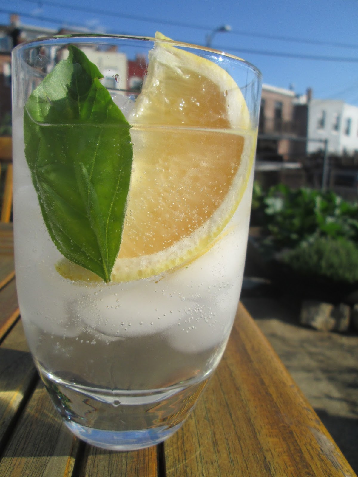 Corcoran Street Kitchen Grapefruit and Basil Hendricks and Tonic