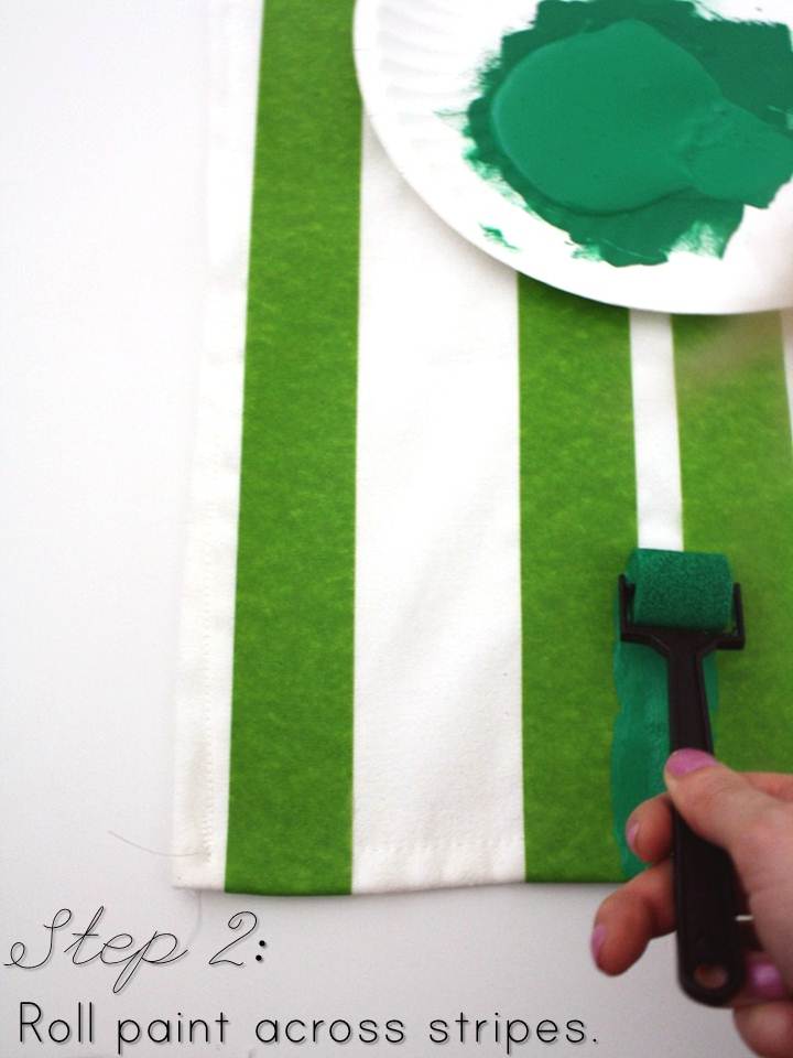 Meet Me in Philadelphia Pretty, Painted Tablecloth DIY