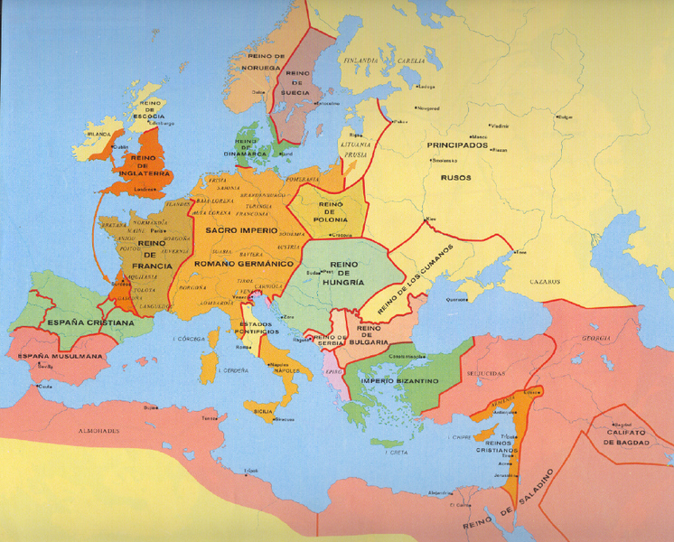 Mapa De Europa Para Pintar