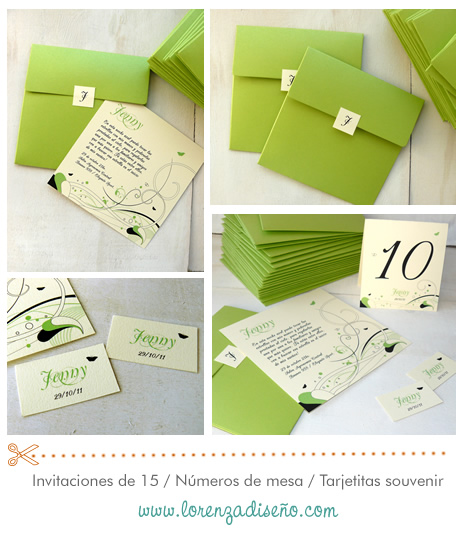 lorenza diseño tarjetas 15 años